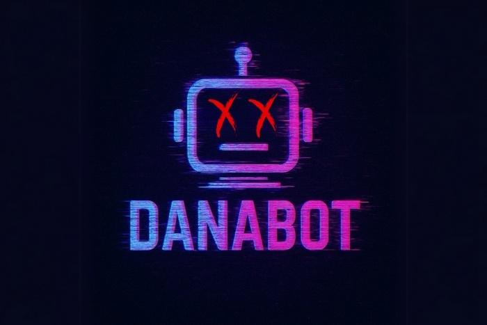 Operation Endgame 2.0: DanaBusted A robot face with X's for eyes, titled DanaBot.