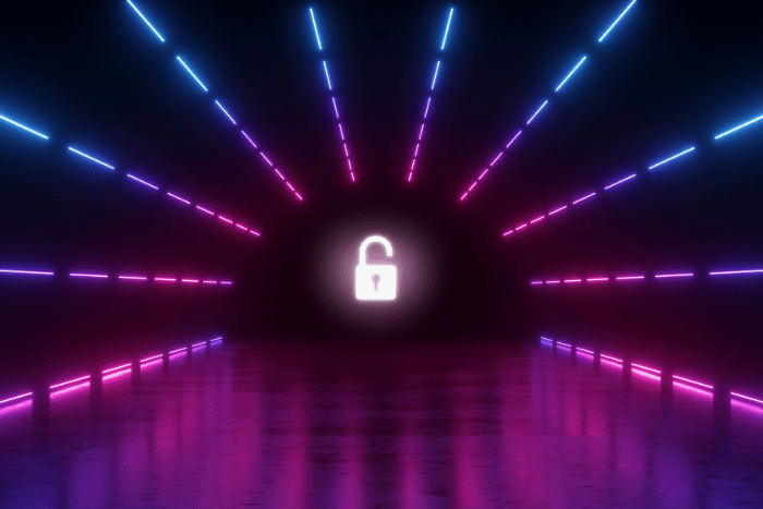 CVE-2024-3661, a.k.a. TunnelVision, Exposes a VPN Bypass Vulnerability A tunnel lit by multi-colored lights with an open lock at the end of the tunnel.