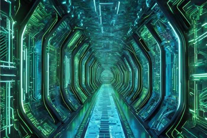 Inside Zloader’s Latest Trick: DNS Tunneling A green digital tunnel leading into the abyss of eternity.