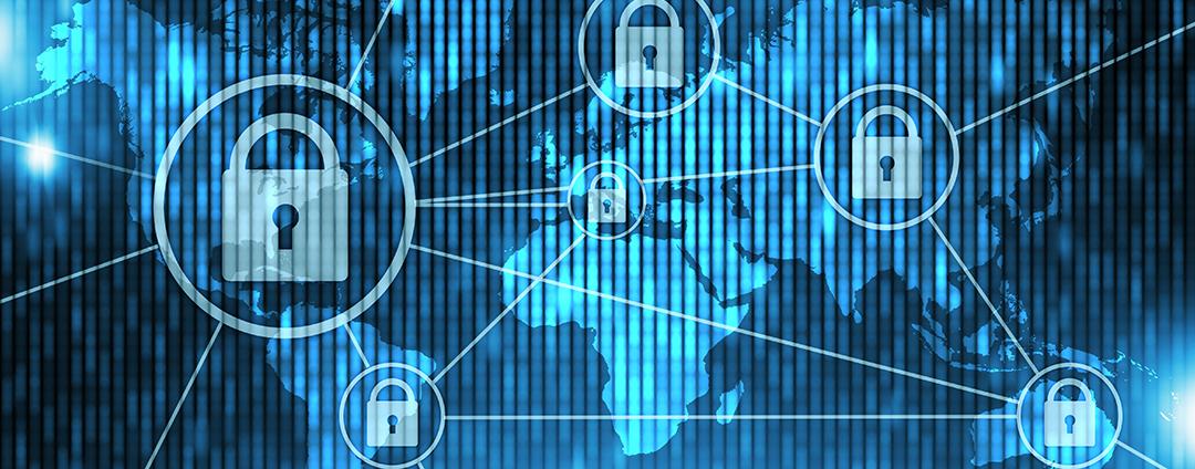 A New Kind of Sandbox: Findings Mapped to MITRE ATT&CK A digital world map with locks overlayed