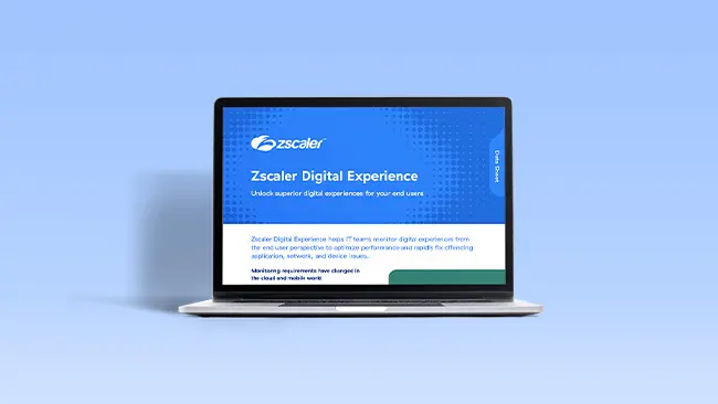 Zscaler Digital Experience Data Sheet