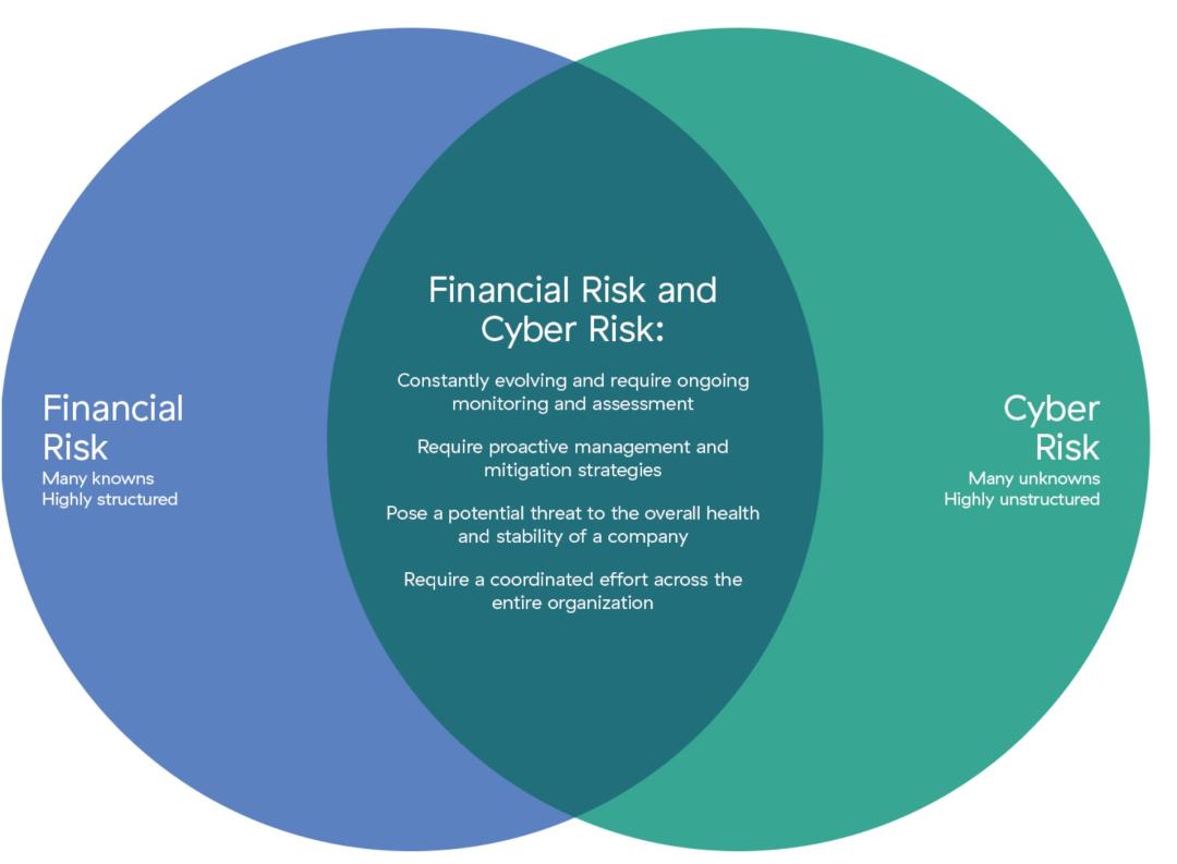 Financial risk and cyber risk Venn diagram
